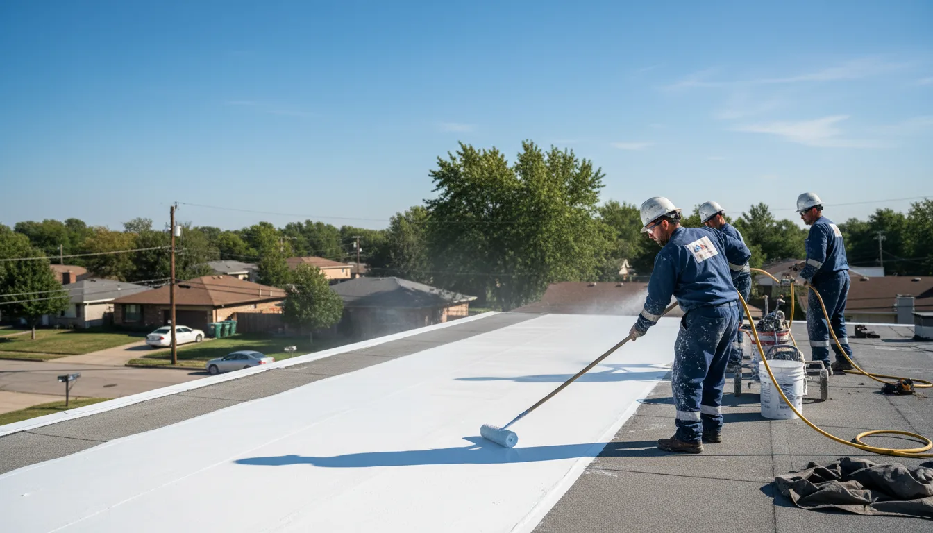 Commercial roof coating in Fort Johnson, NY near me